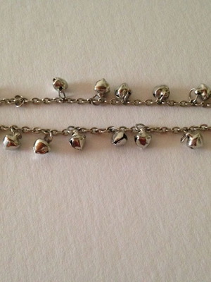 Bracelet with bells used, silver