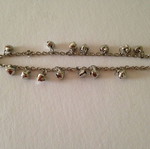 Bracelet with bells used, silver