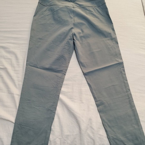 Elastic pants with drawstring, like new, gray, sizes L and XL