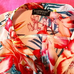 Floral tunic Raspberry like new, multicolor