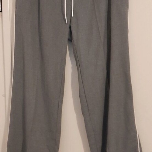 H&M Pants size XL gray with white stripe like new