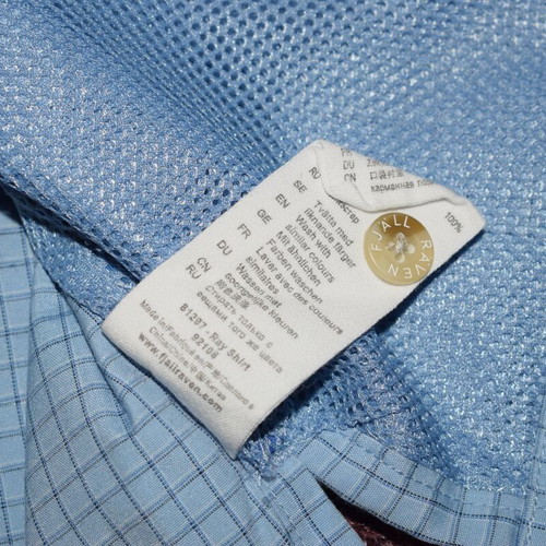 Fjallraven Ray Shirt Men size L new, white and blue