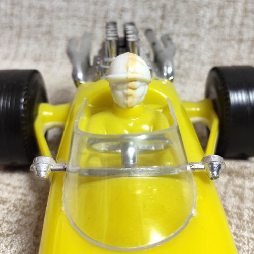 Formula 1 toy car new plastic vintage 70s yellow without box