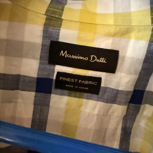 Massimo Dutti Men’s Plaid Shirt Size M Like New