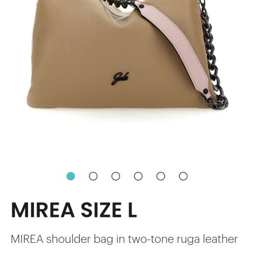 Gabs shoulder bag like new, beige leather with dust bag