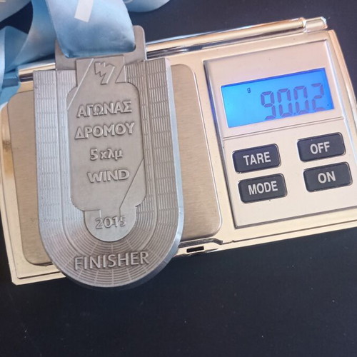 Athens Marathon 2015 Collectible Medal 5km WIND Race finisher, like new