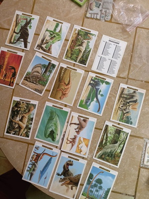 Dinosaur cards used, German collection series No 2