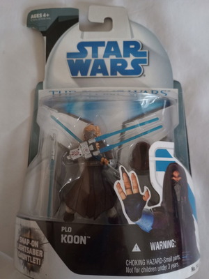 Star Wars Clone Wars Plo Koon 3.75" collectible figure sealed