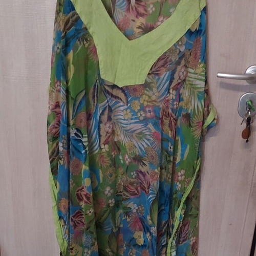 Indian kaftan transparent, one size, multicolor, in very good condition