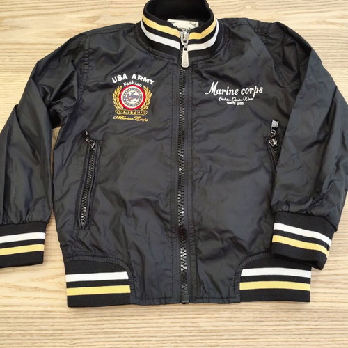 Marine Corps bomber jacket for boys 4 years, black