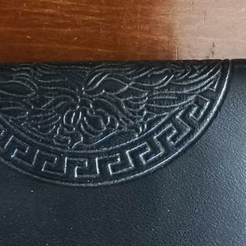 Versace Classic Collectible Coin Wallet With Medusa Stamp