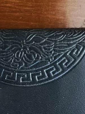 Versace Classic Collectible Coin Wallet With Medusa Stamp