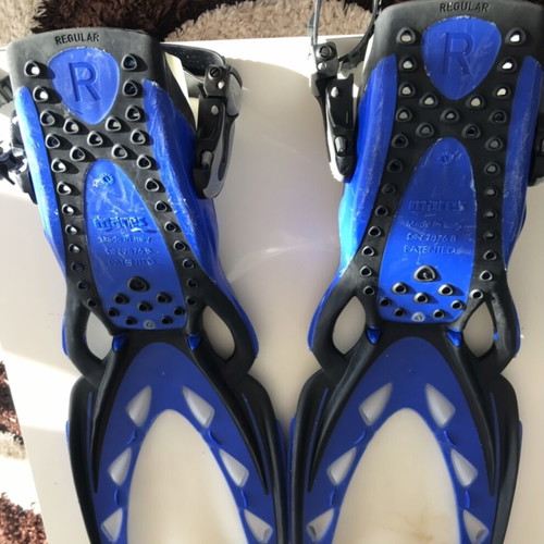 Mares X-Stream Blue/Black Open Heel Fins Size R Like New
