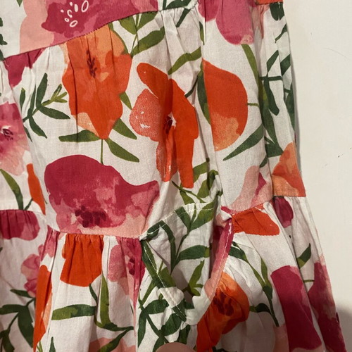 Benetton printed summer dress like new with ruffle sleeve
