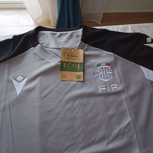 Macron Italy National Basketball Shirt new 3XL gray black