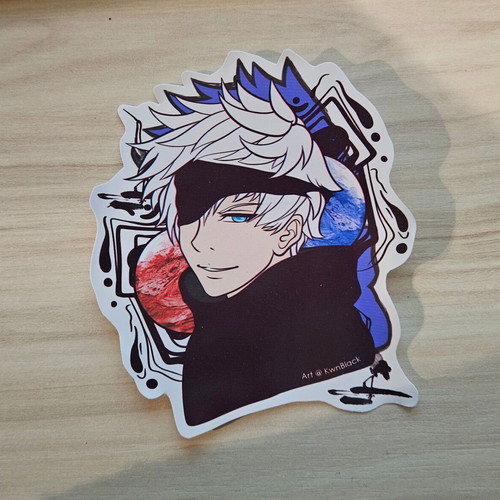 Jujutsu Kaisen Satoru Gojo handmade sticker made to order