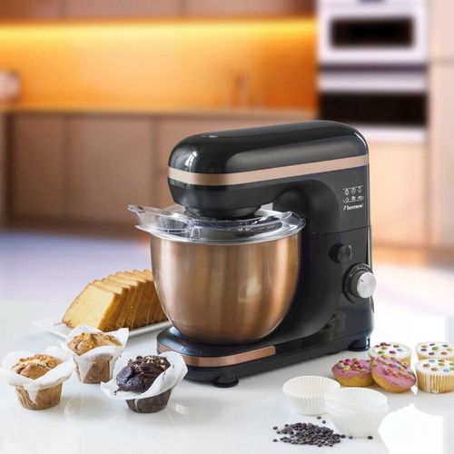 Bestron AKM900CO Kitchen Master 4-in-1 Mixer, 1000W, Copper