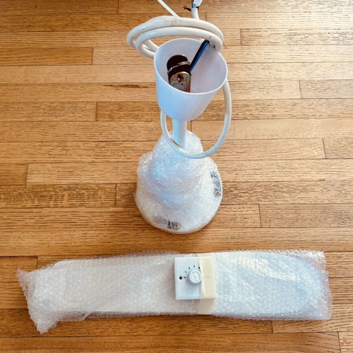 Ceiling fan 140 cm white with 6 speed settings