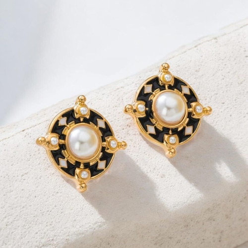 Earrings new, hypoallergenic brass