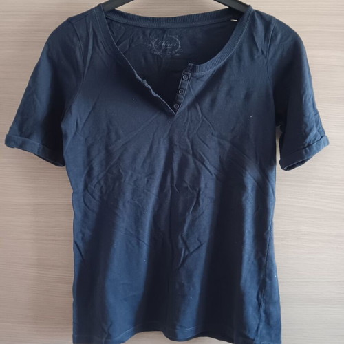 Mavi women's short-sleeve blouse like new, blue size M