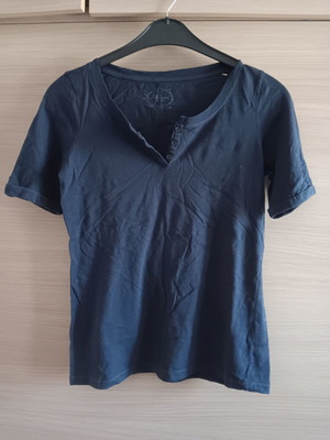 Mavi women's short-sleeve blouse like new, blue size M