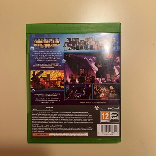 Minecraft Story Mode The Complete Adventure Xbox One like new