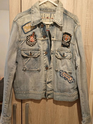 Υ2K Replay γυναικείο denim jacket μέγεθος Large μεταχειρισμένο