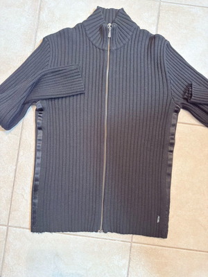 Moschino cardigan like new, black, size XL fitting large