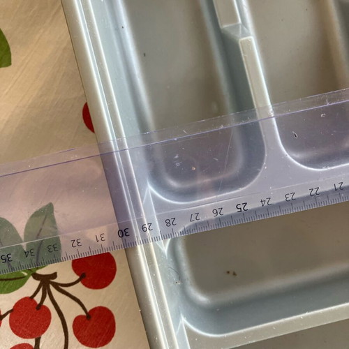 Cutlery tray 6 slots like new, gray