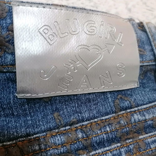 Blugirl Blumarine jeans used, size 36, embossed leather design
