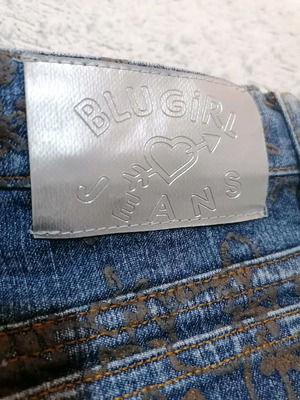 Blugirl Blumarine jeans used, size 36, embossed leather design