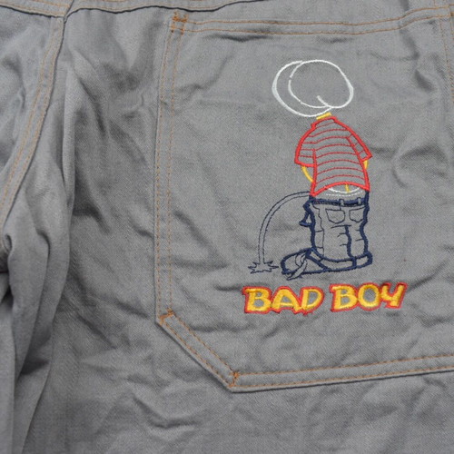 Vintage y2k Baggy Denim Shorts Grey Rap Skate Style used