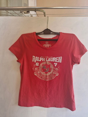 Ralph Lauren short-sleeve shirt used, pink apricot, size M