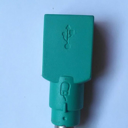 Microsoft USB Female to PS/2 Male Mouse Adapter, green