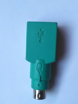 Microsoft USB Female to PS/2 Male Mouse Adapter, green