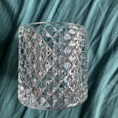 Set of two oil burners and glass