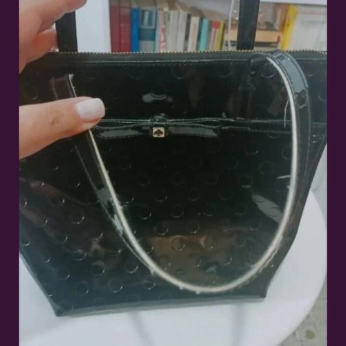 Kate Spade New York Patent Leather Tote bag used, black