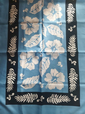 Scarf shawl like new, white and blue 60×160