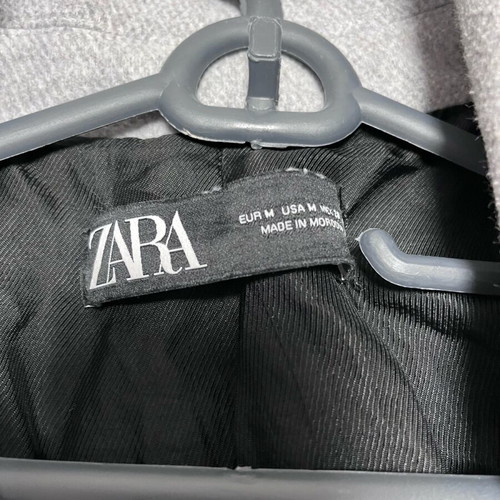 Zara coat grey used, knee-length, size M