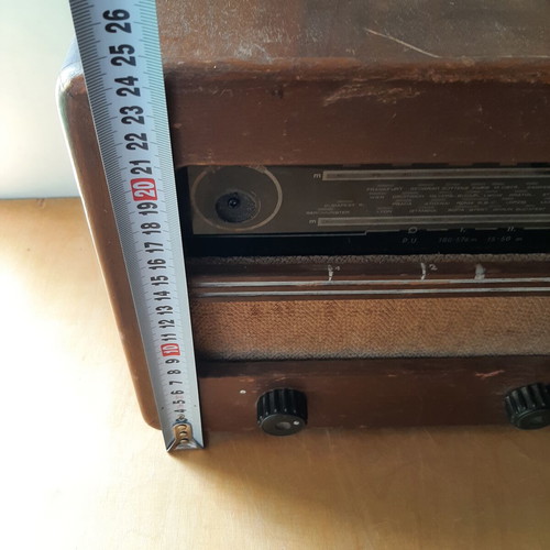 Orion 115A wooden vintage radio used, 1950s