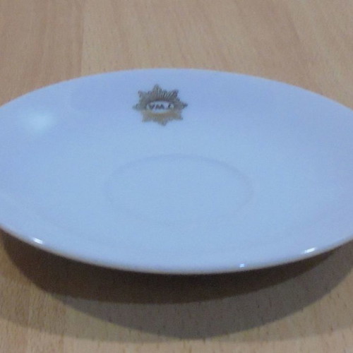 TWA Trans World Airlines old promotional ceramic saucer used