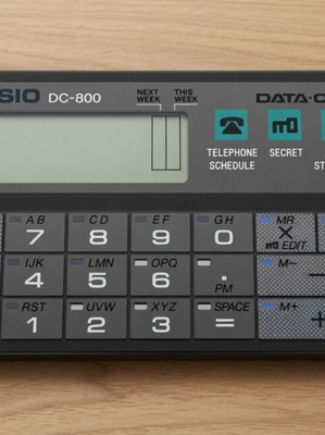 Casio Data-Cal DC-800 vintage αριθμομηχανή organizer με κουτί και manual καινούργιο