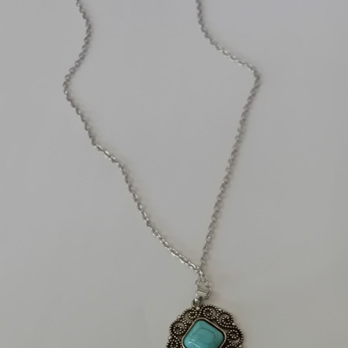 Chain silver color with pendant decor new