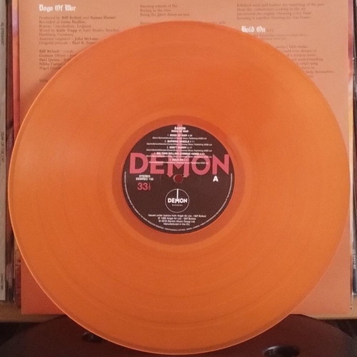Saxon Dogs Of War LP 2016 like new, rare orange vinyl
