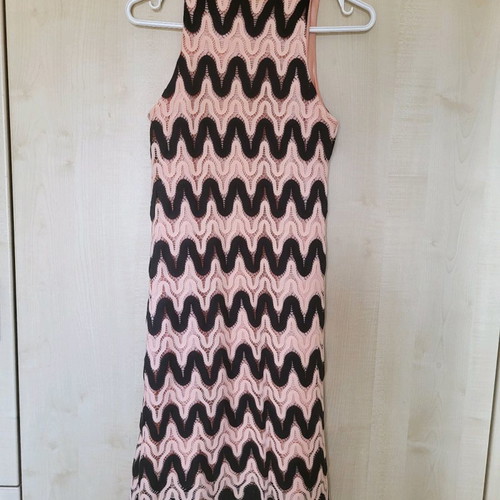 Lace dress S/M, pink and black