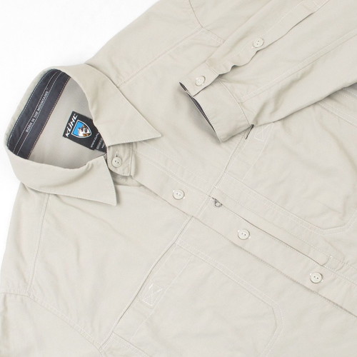 Kuhl men's shirt size M beige short and long sleeve sports hiking