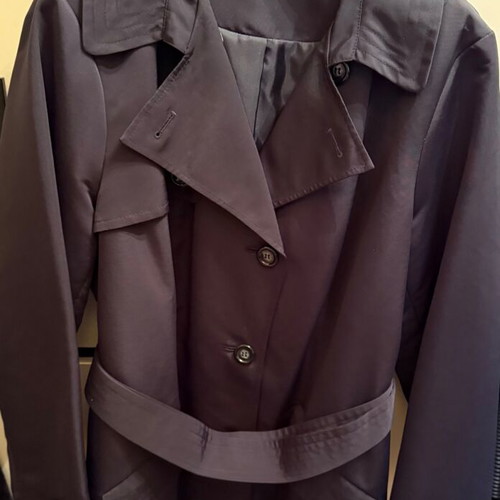Marks and Spencer women's black trench coat like new, size XXXL