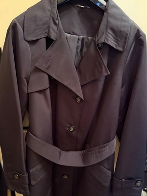 Marks and Spencer women's black trench coat like new, size XXXL