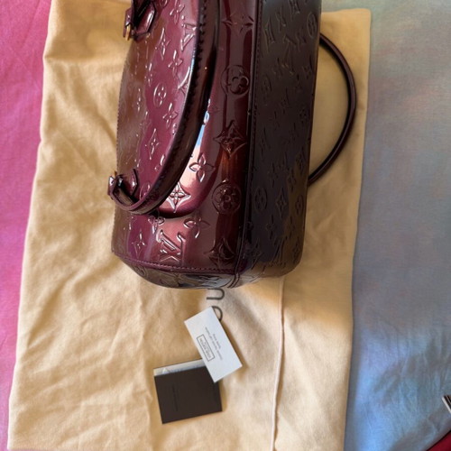 Louis Vuitton Vernis Sherwood Bordeaux handbag like new