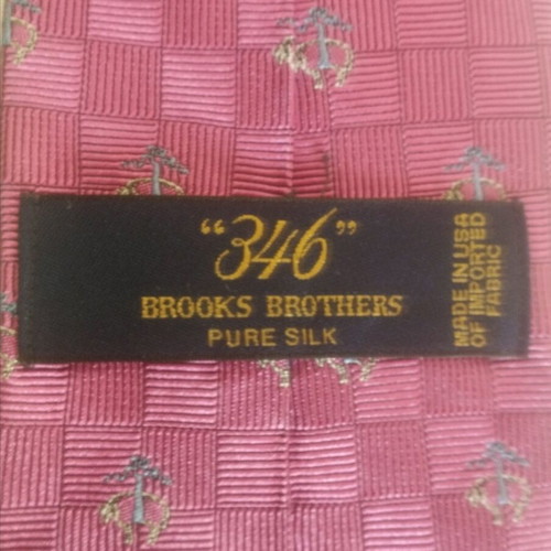 Brooks Brothers silk tie like new, pink multicolor